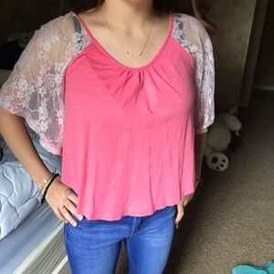 Forever 21 floral edge t-shirt